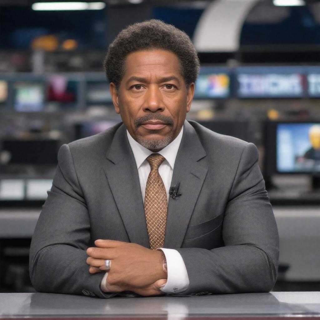 Click to view larger image AI-created image of Bryant Gumbel