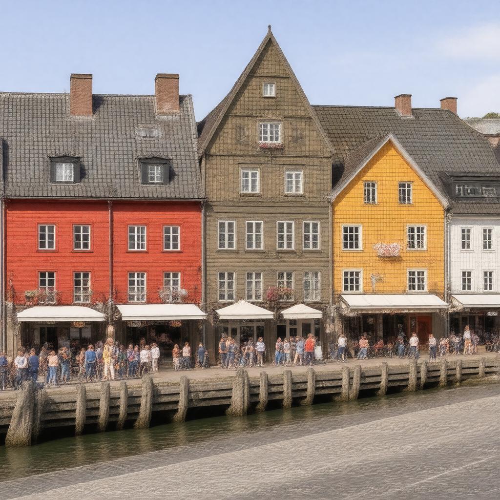 Click to view larger image AI-created image of Bryggen