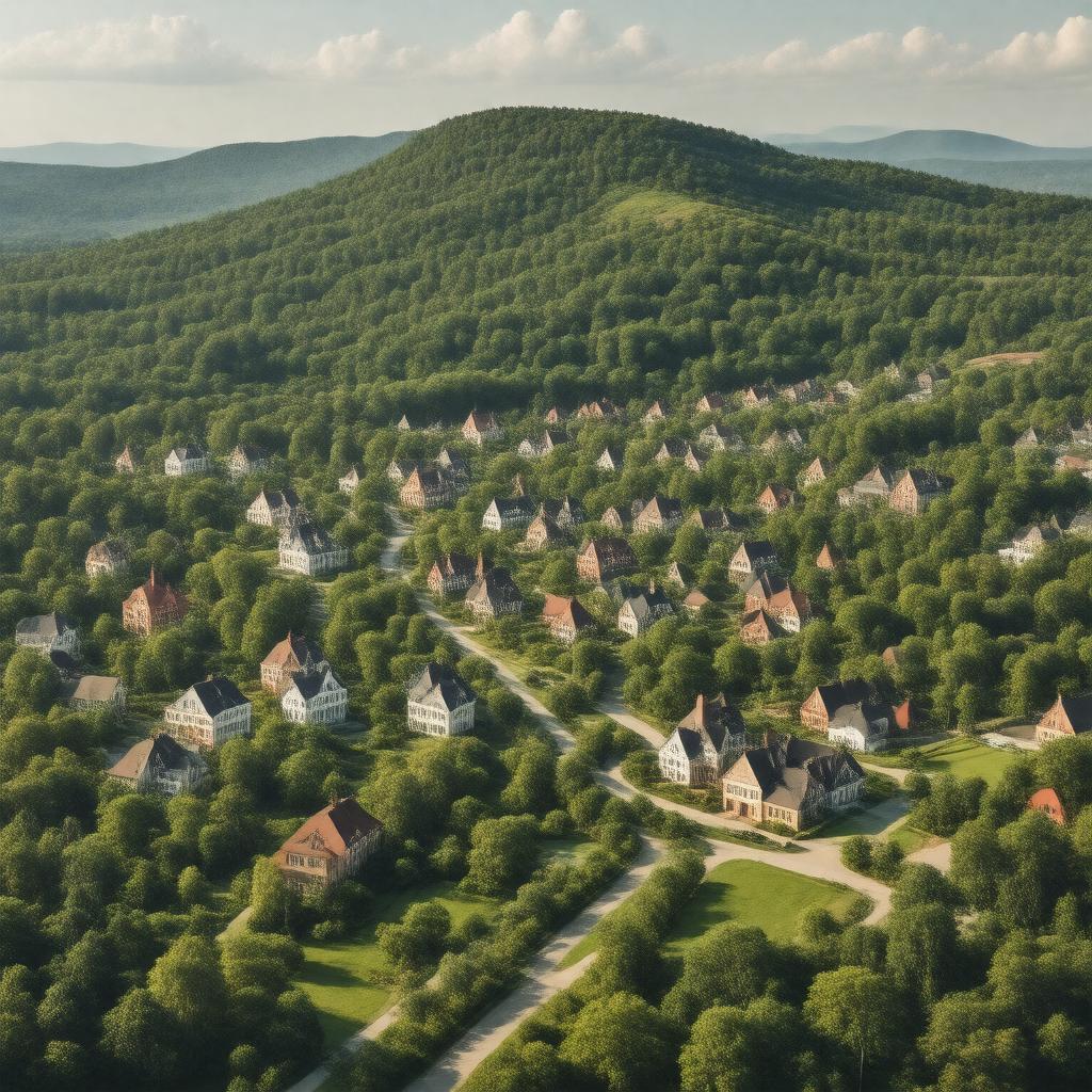 AI-created image of Bryn Mawr, Pennsylvania, USA
