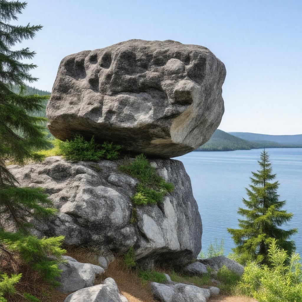 Click to view larger image AI-created image of Bubble Rock