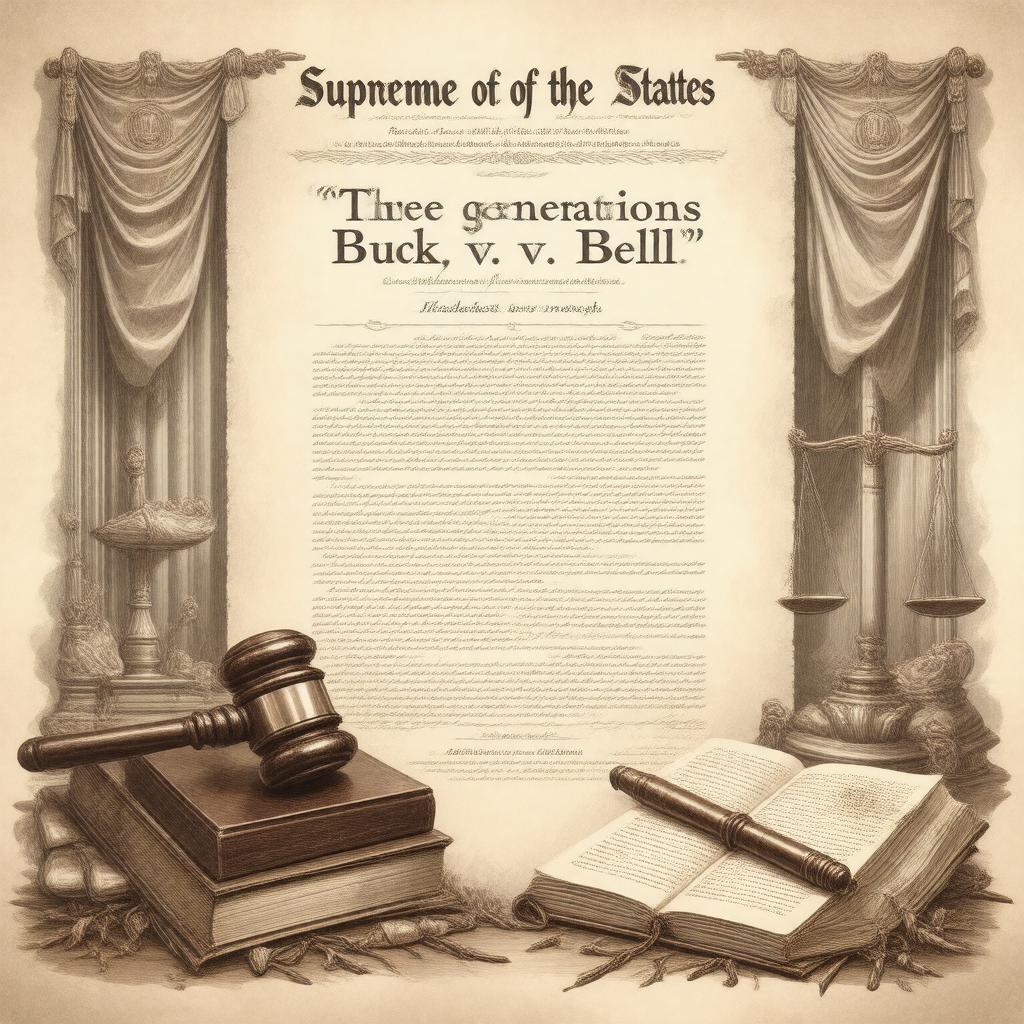 AI-created image of Buck v. Bell opinion