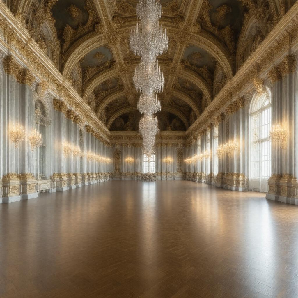 AI-created image of Buckingham Palace Ballroom