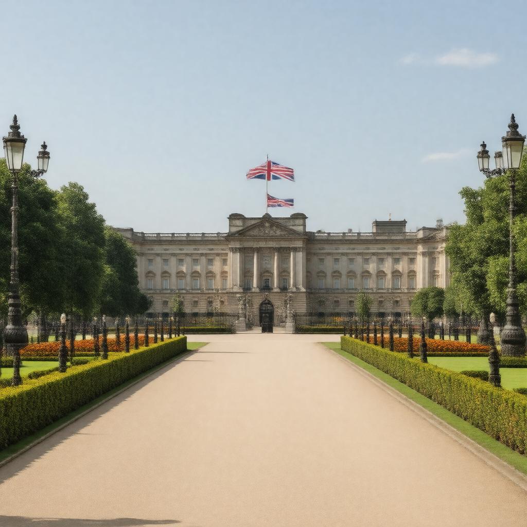 AI-created image of Buckingham Palace, London