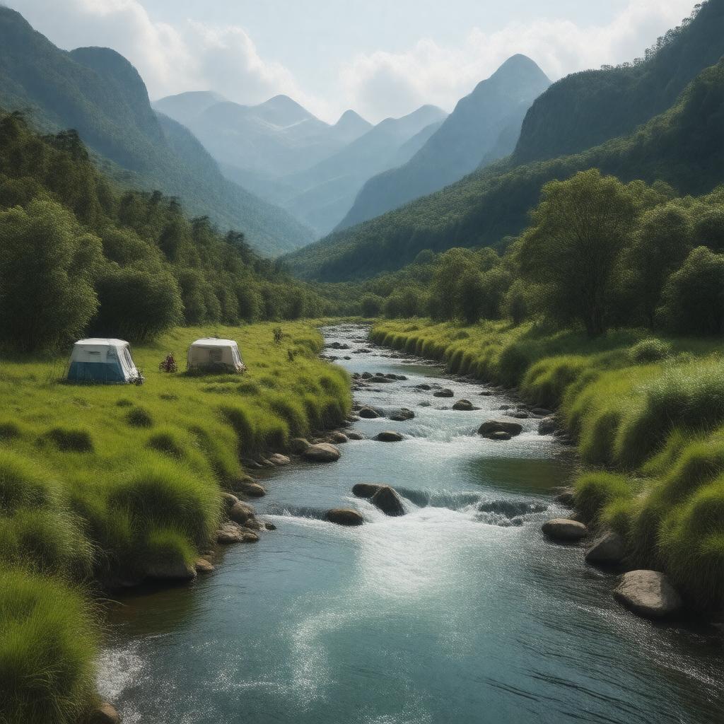 Click to view larger image AI-created image of Buckland River