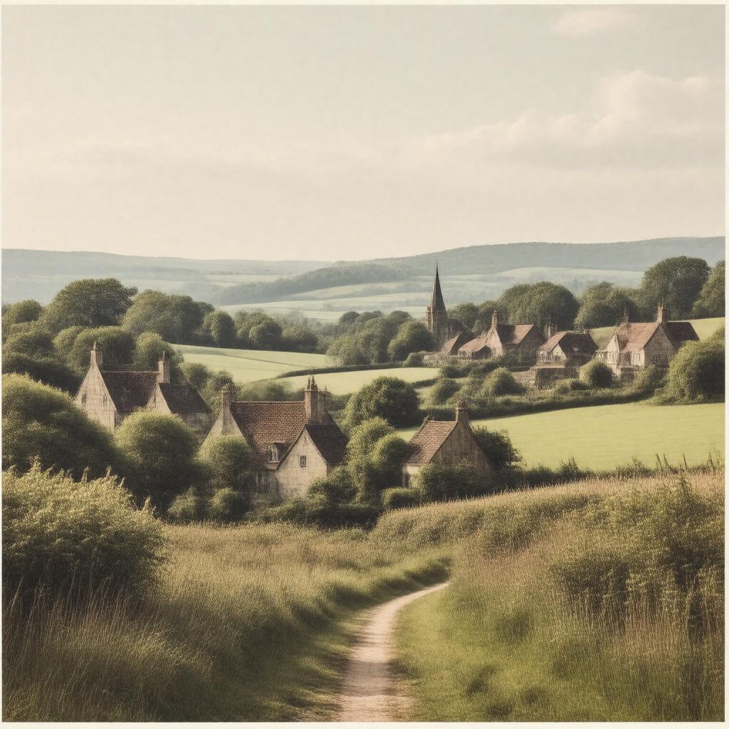 AI-created image of Bucklebury, Berkshire, England