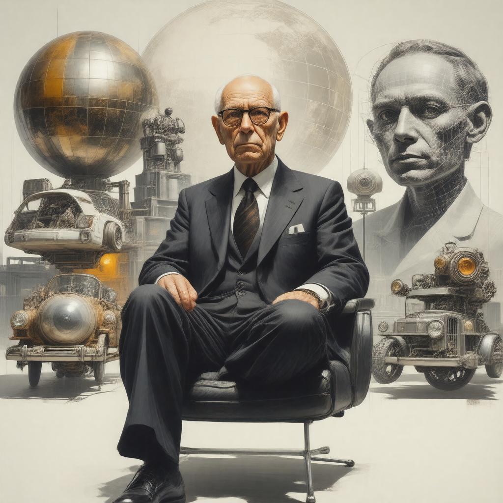 AI-created image of Buckminster Fuller