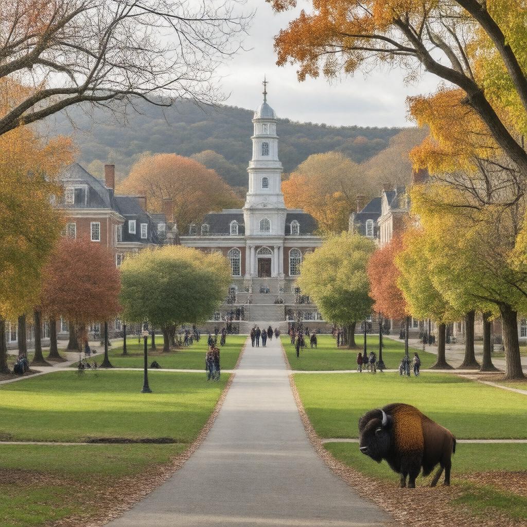 AI-created image of Bucknell University