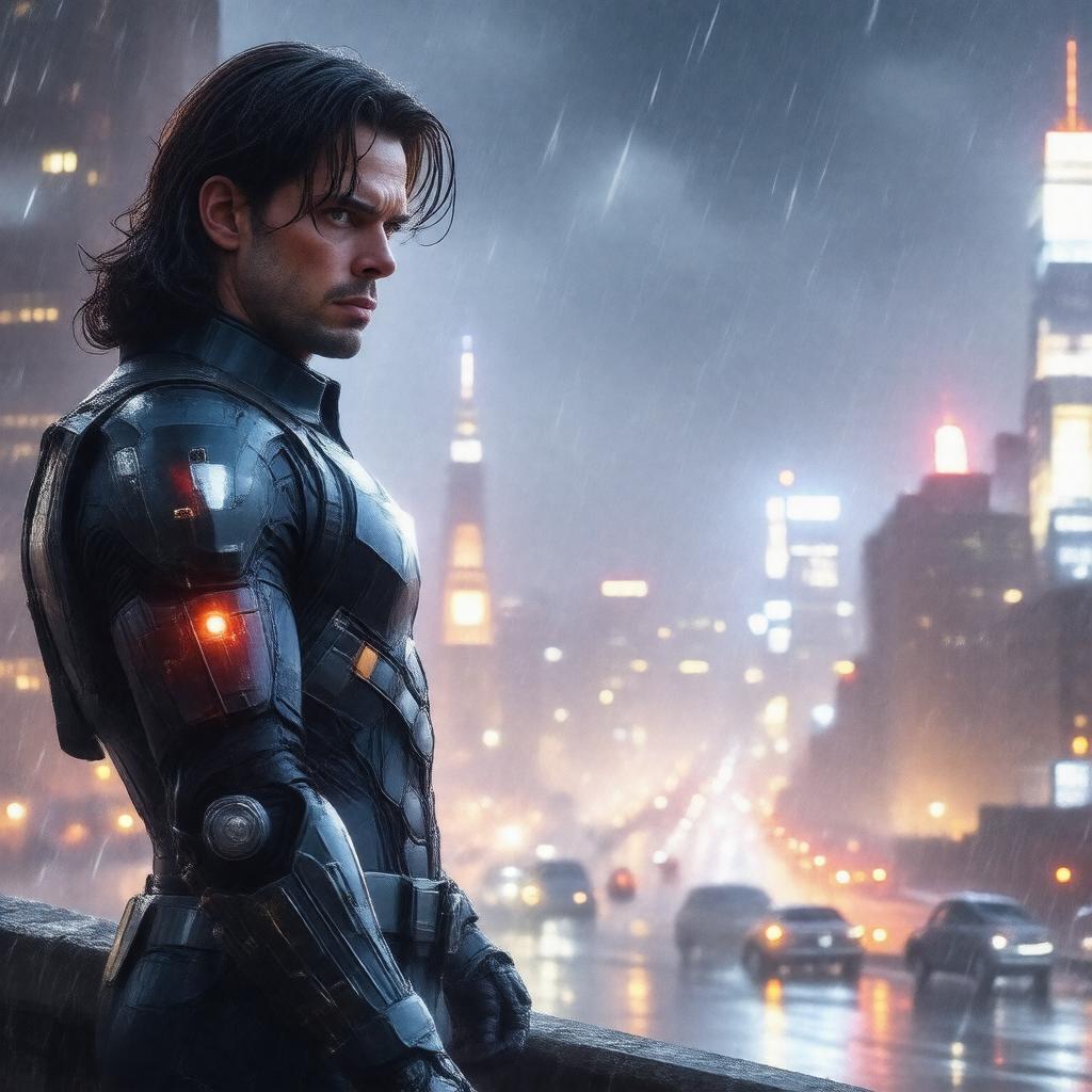 AI-created image of Bucky Barnes