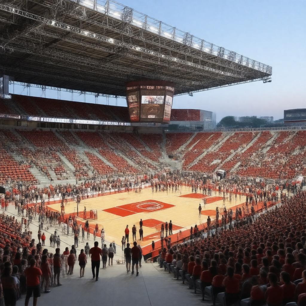 Click to view larger image AI-created image of Bud Walton Arena