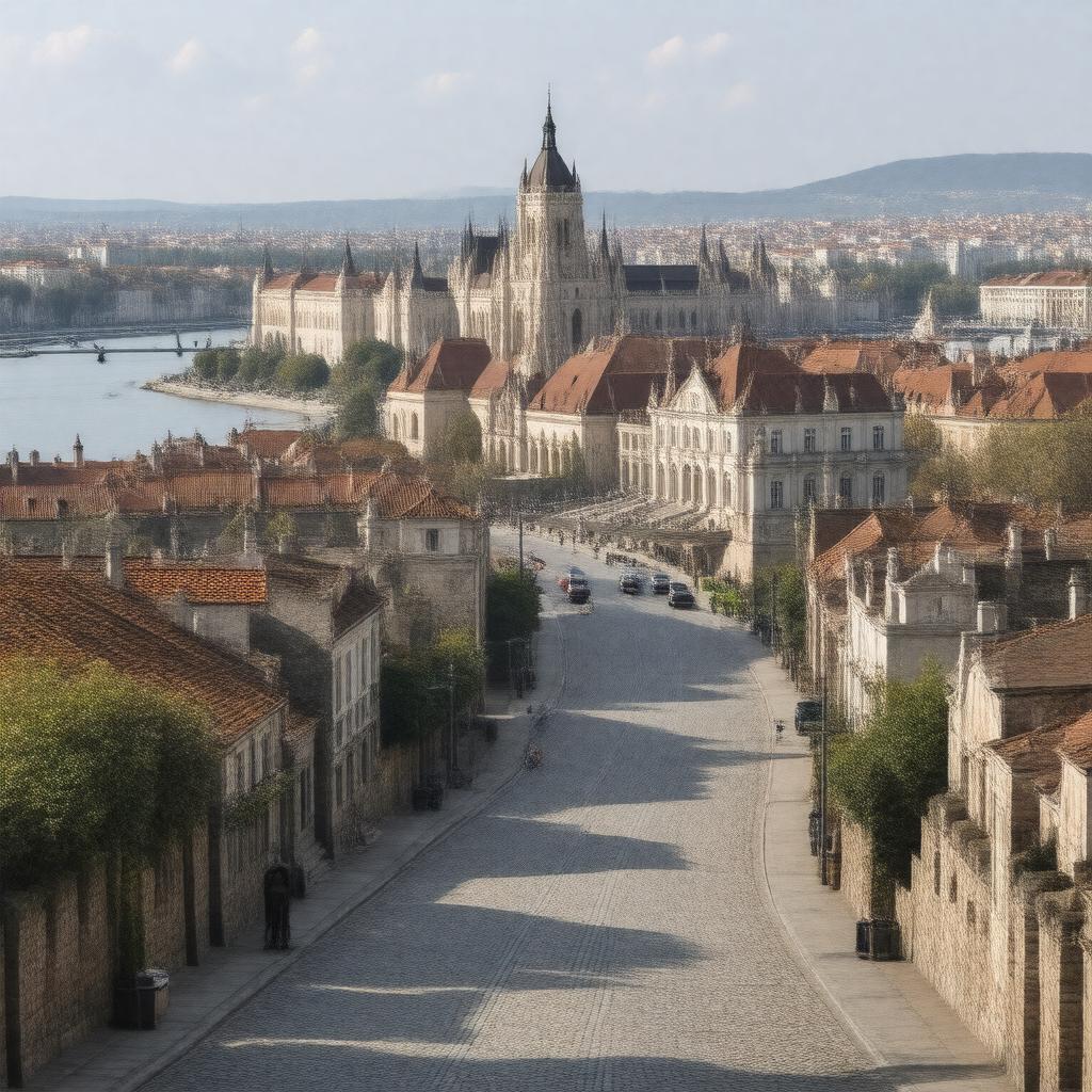 AI-created image of Buda Castle Quarter