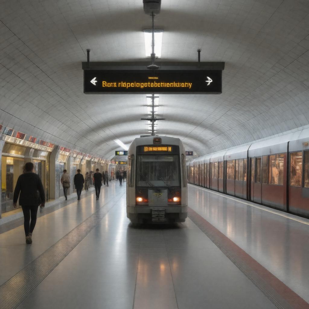 AI-created image of Budapest Metro
