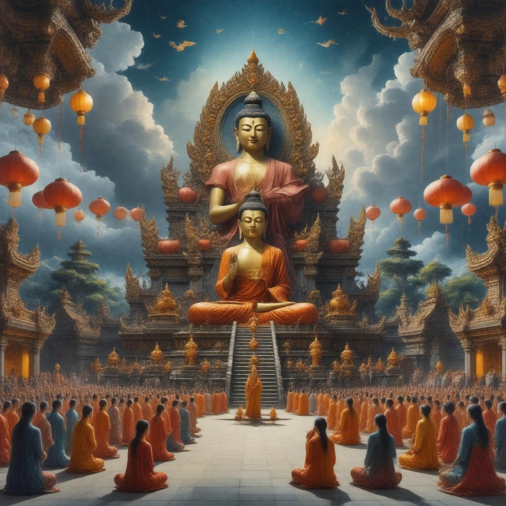 AI-created image of Buddha Day