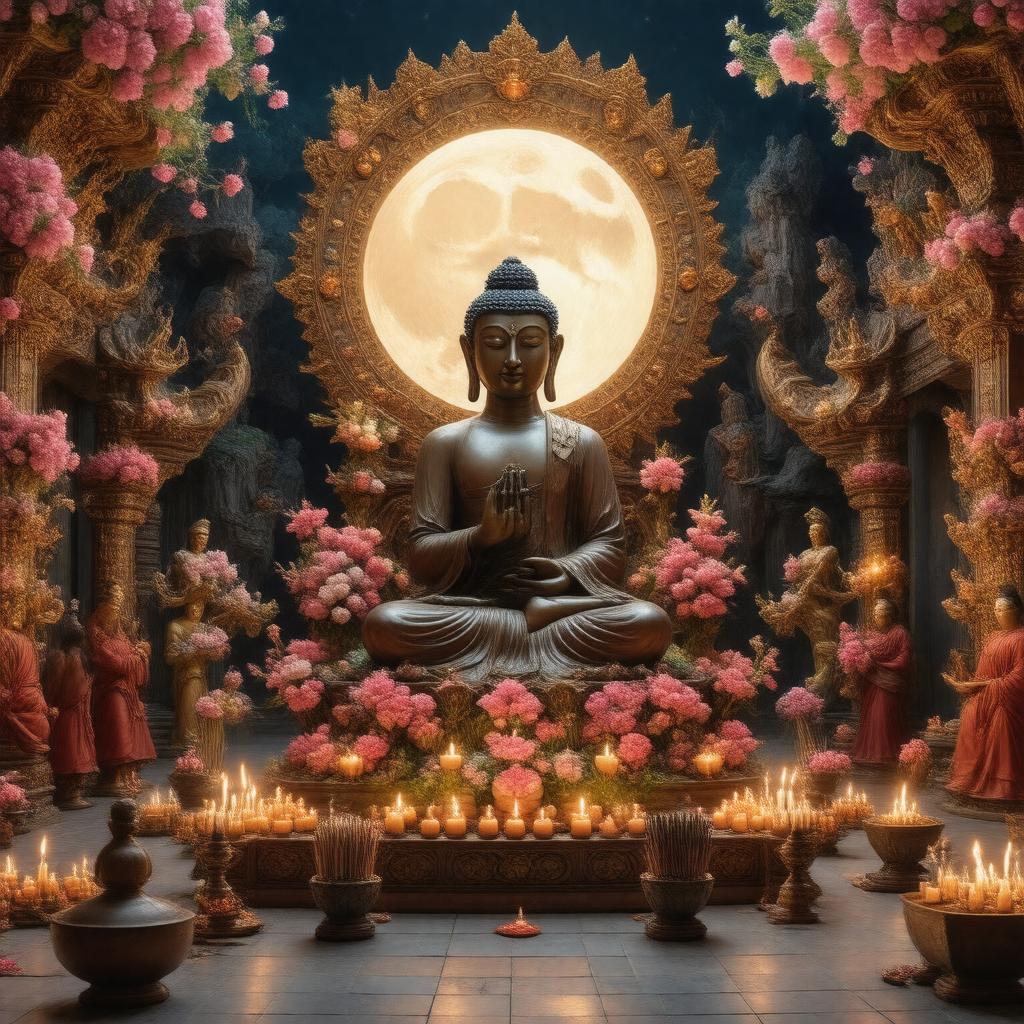 AI-created image of Buddha Purnima