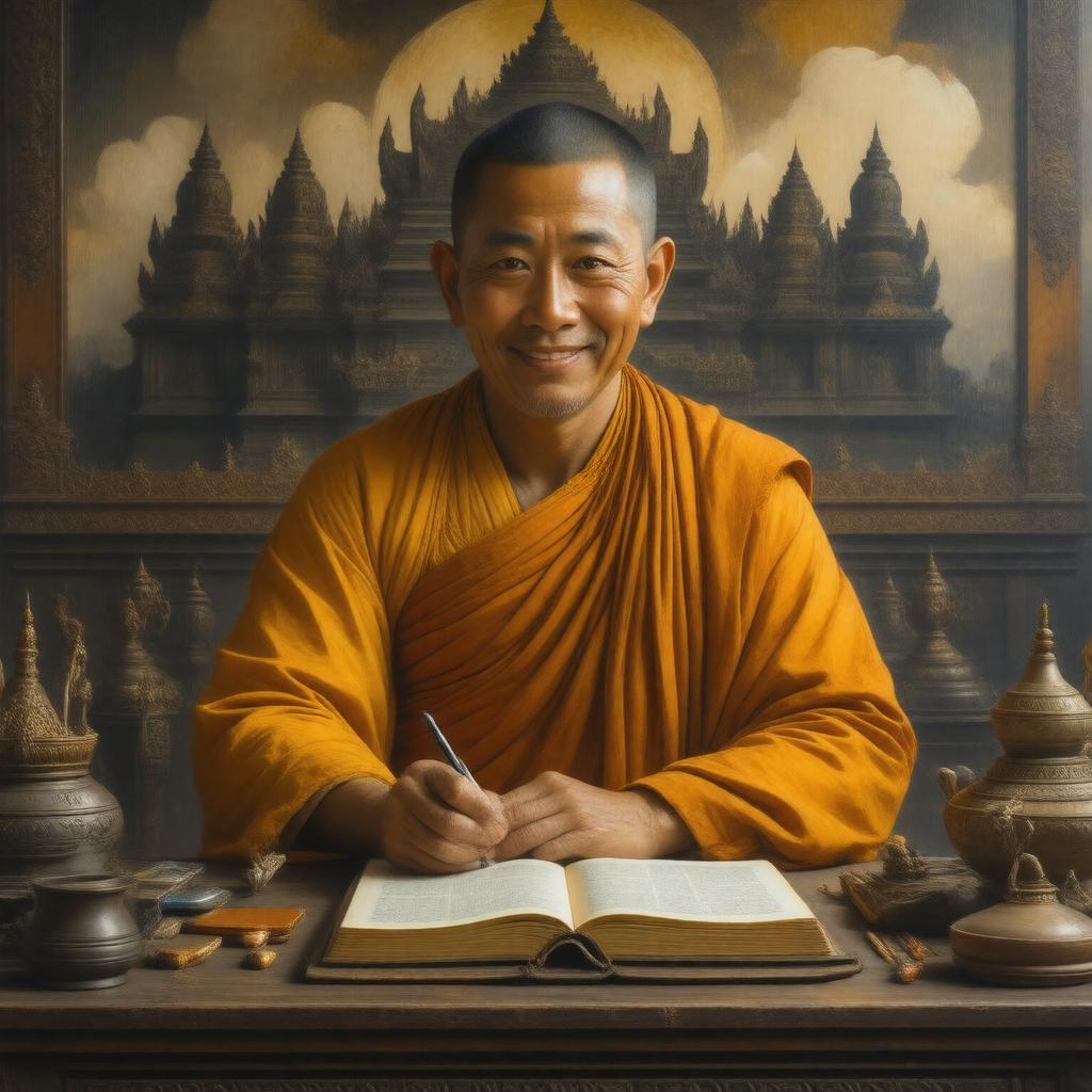 AI-created image of Buddhaghosa