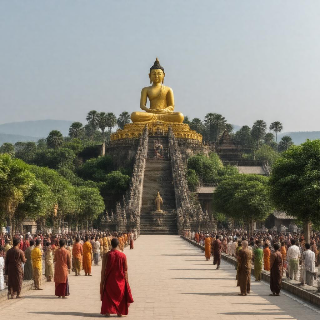 AI-created image of Buddhism in Southeast Asia