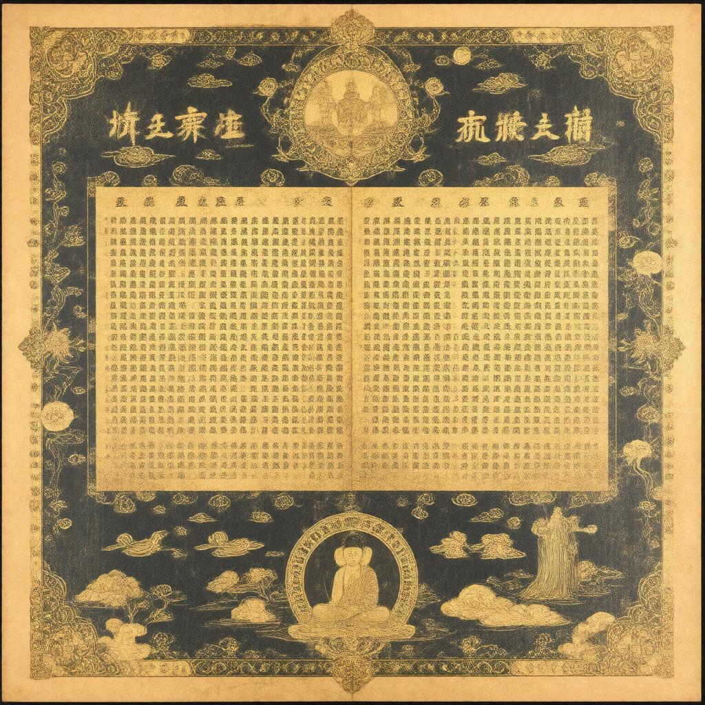 AI-created image of Buddhist Ullambana Sutra