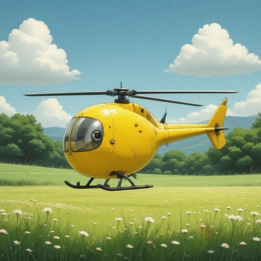 AI-created image of Budgie the Little Helicopter