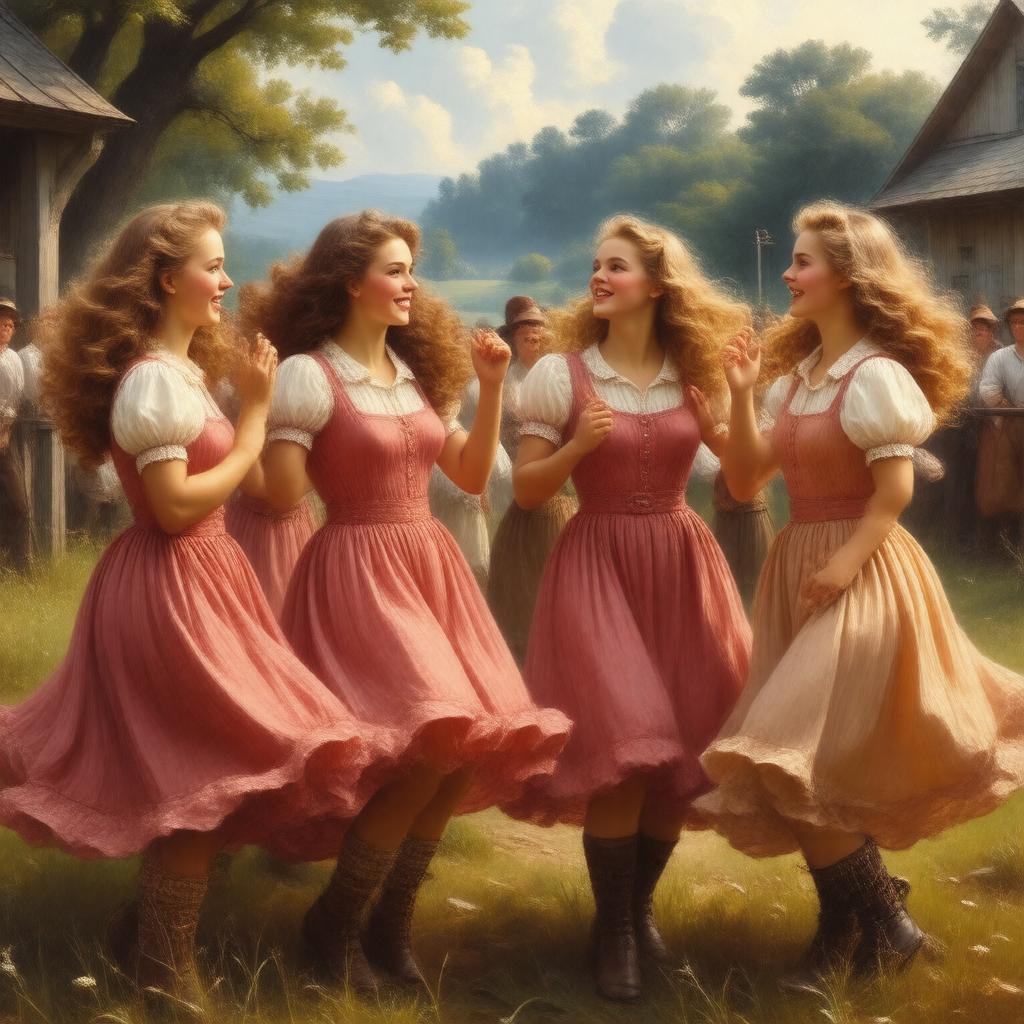 AI-created image of Buffalo Gals