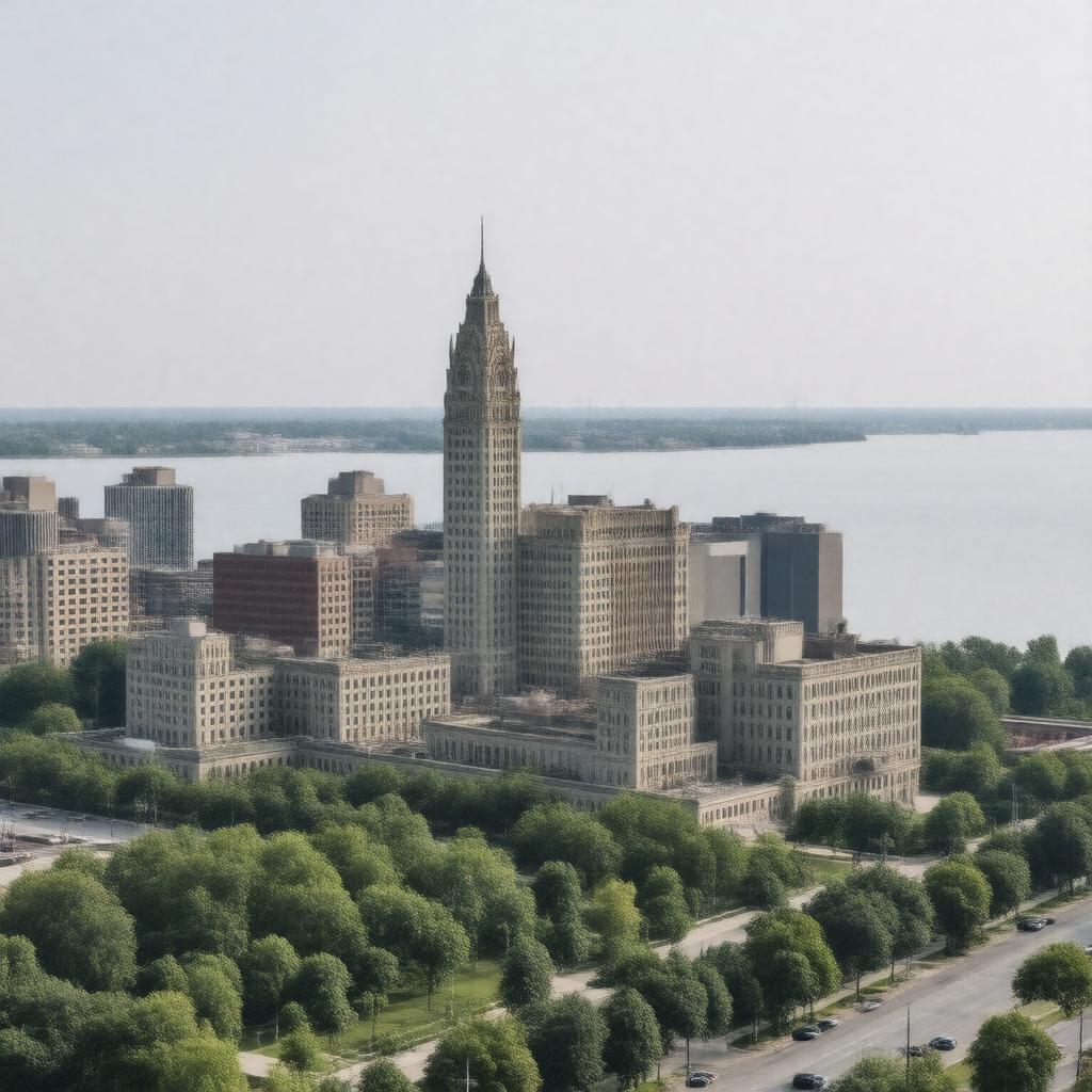 AI-created image of Buffalo, New York, USA