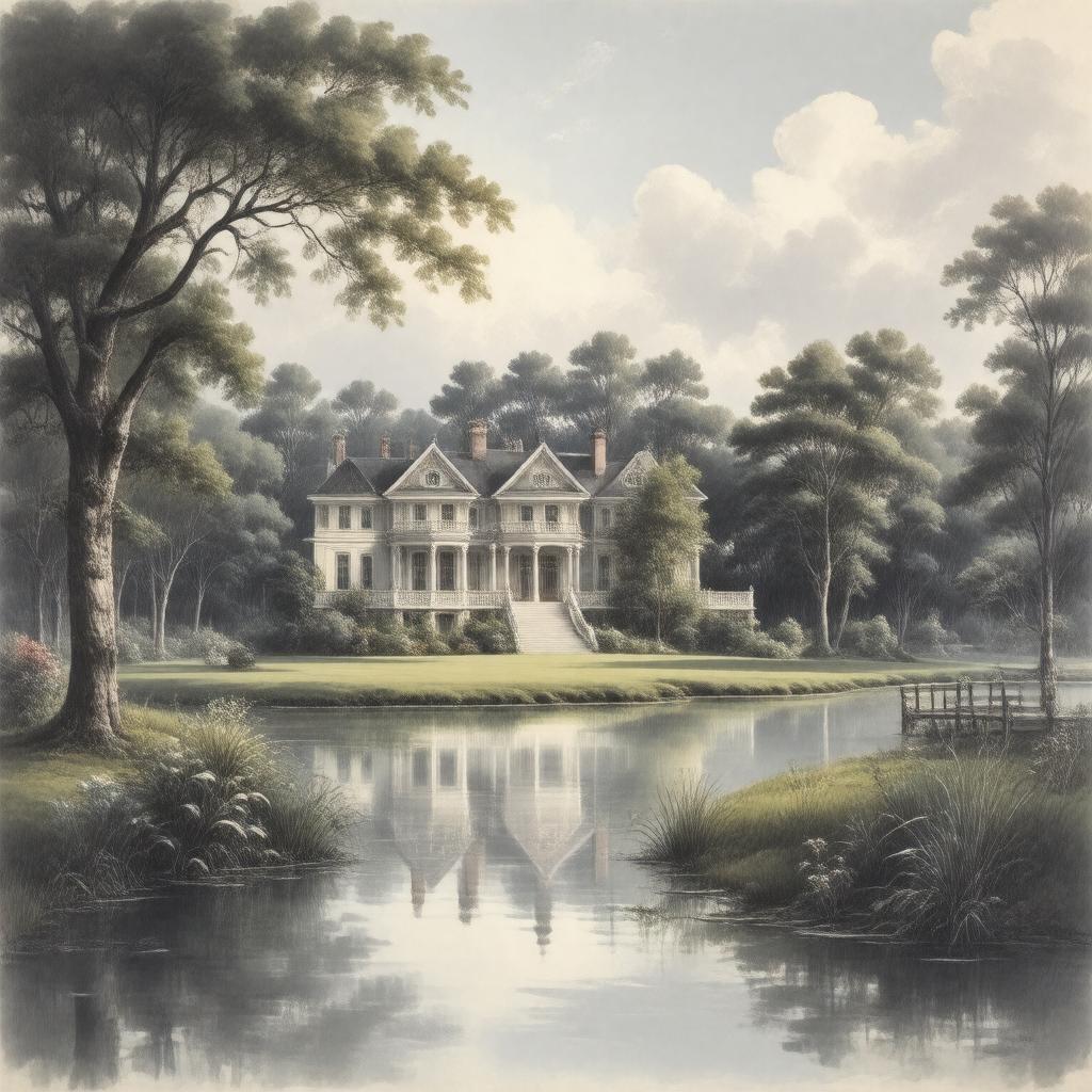 AI-created image of Build thee more stately mansions, O my soul