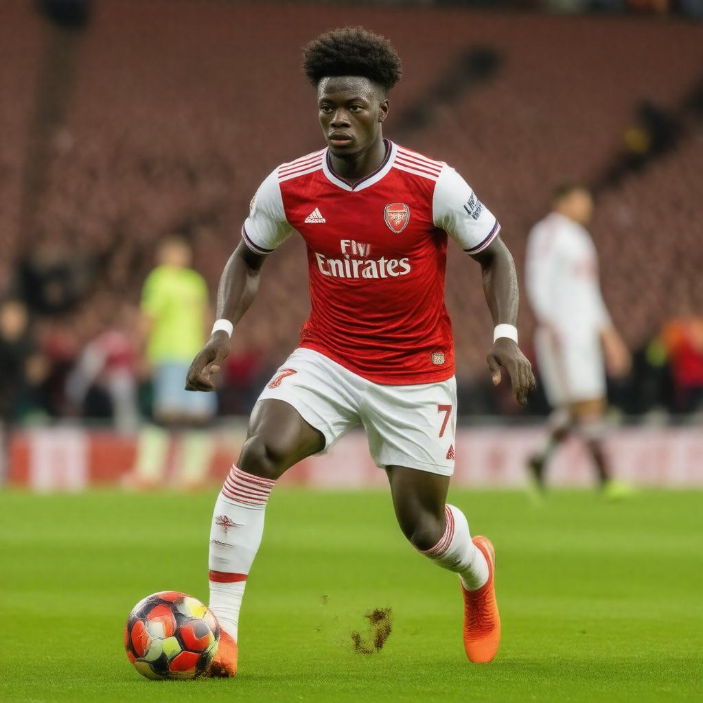 AI-created image of Bukayo Saka