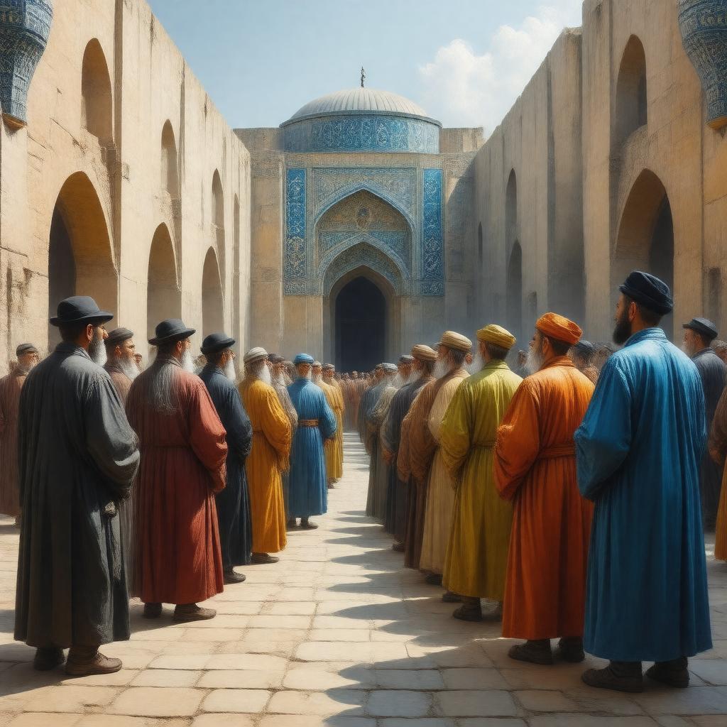 AI-created image of Bukharan Jews