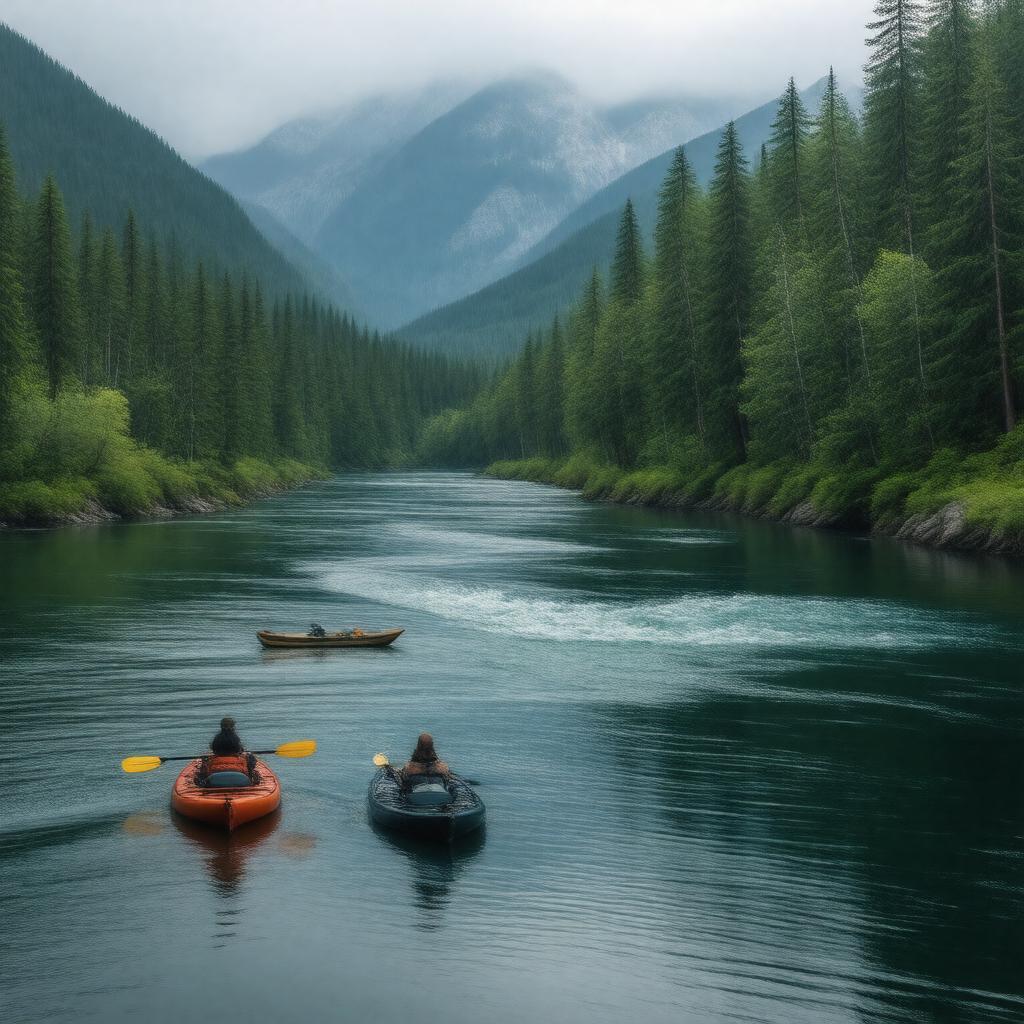 AI-created image of Bulkley River