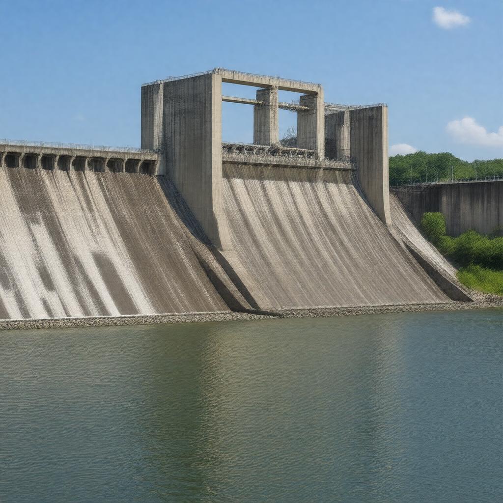 AI-created image of Bull Shoals Dam