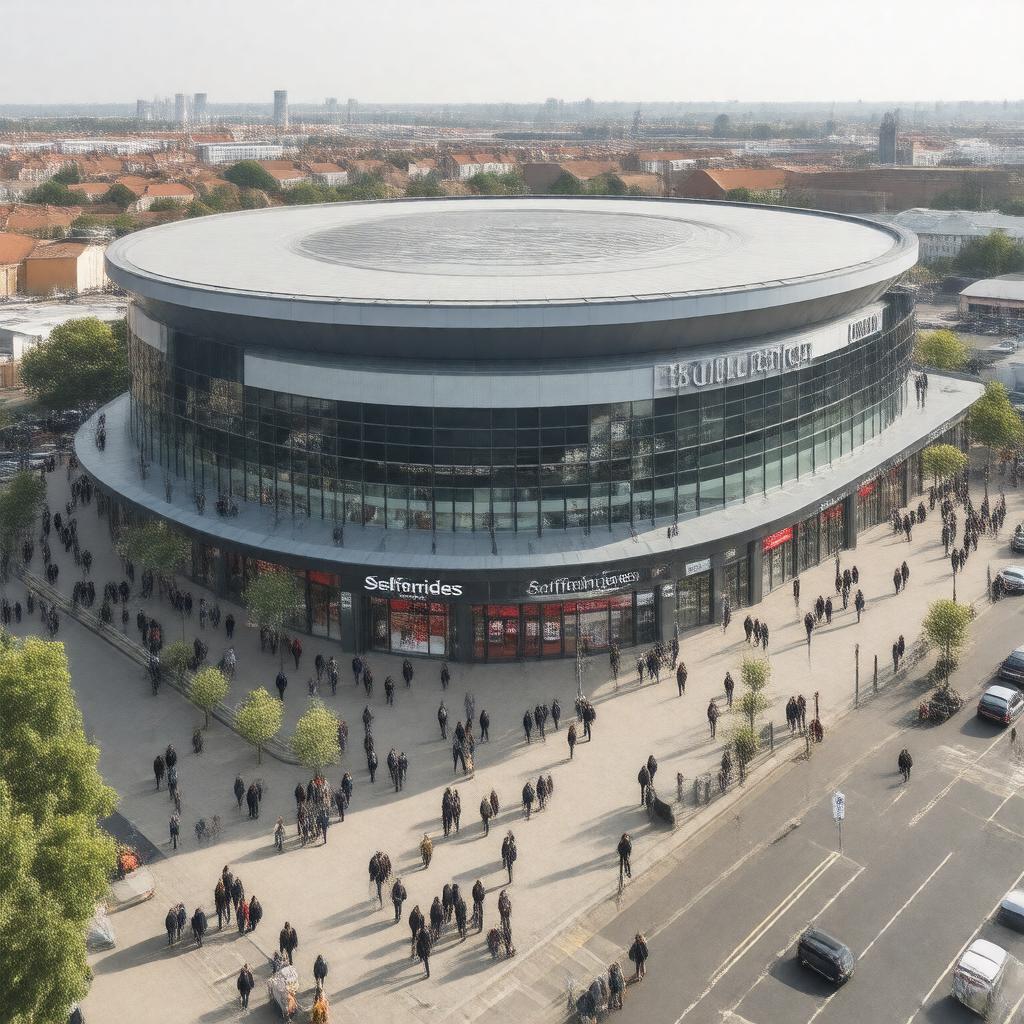 AI-created image of Bullring Shopping Centre