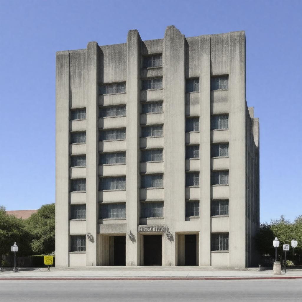 Click to view larger image AI-created image of Bunche Hall