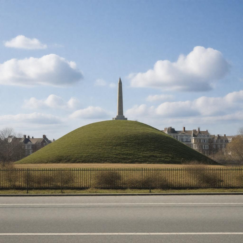 AI-created image of Bunker Hill (hill)