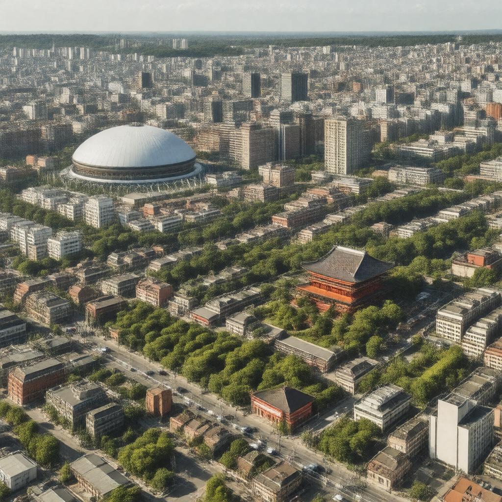 AI-created image of Bunkyo, Tokyo, Japan