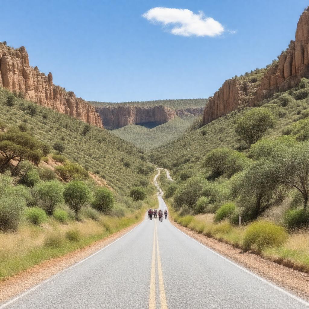 Click to view larger image AI-created image of Bunyeroo Gorge