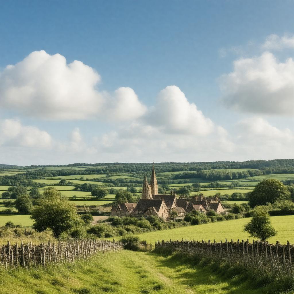 AI-created image of Burbage, Leicestershire, England