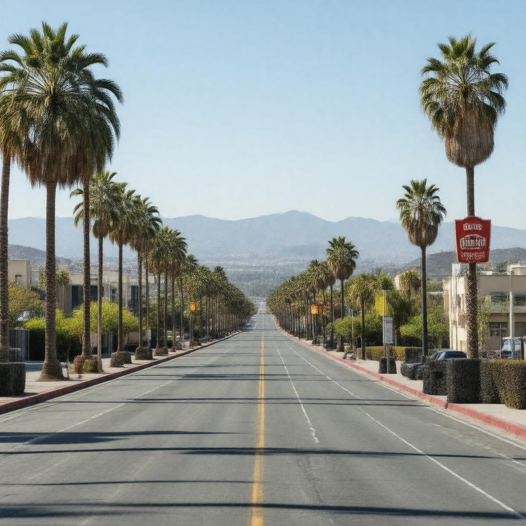 AI-created image of Burbank, California
