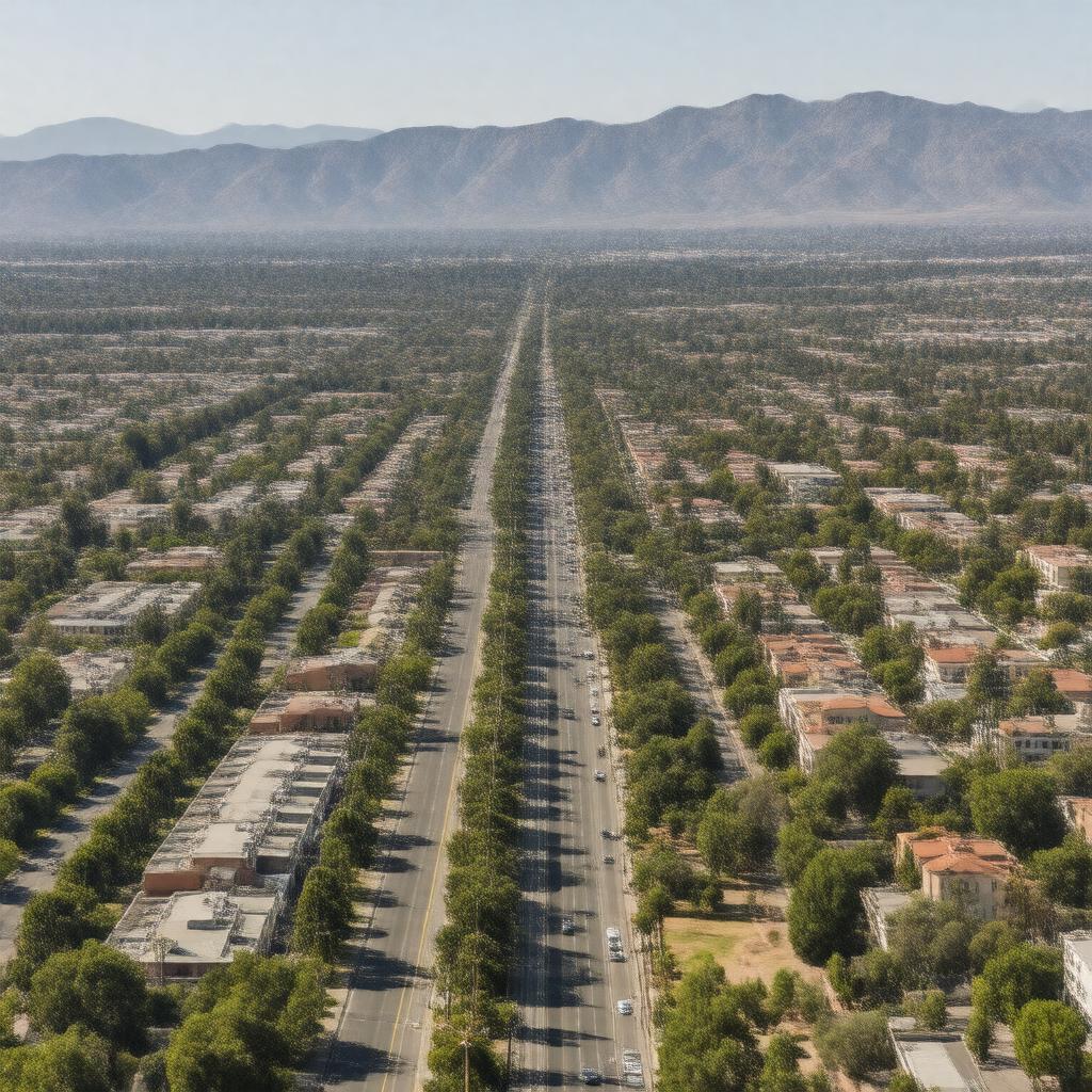AI-created image of Burbank, California, United States