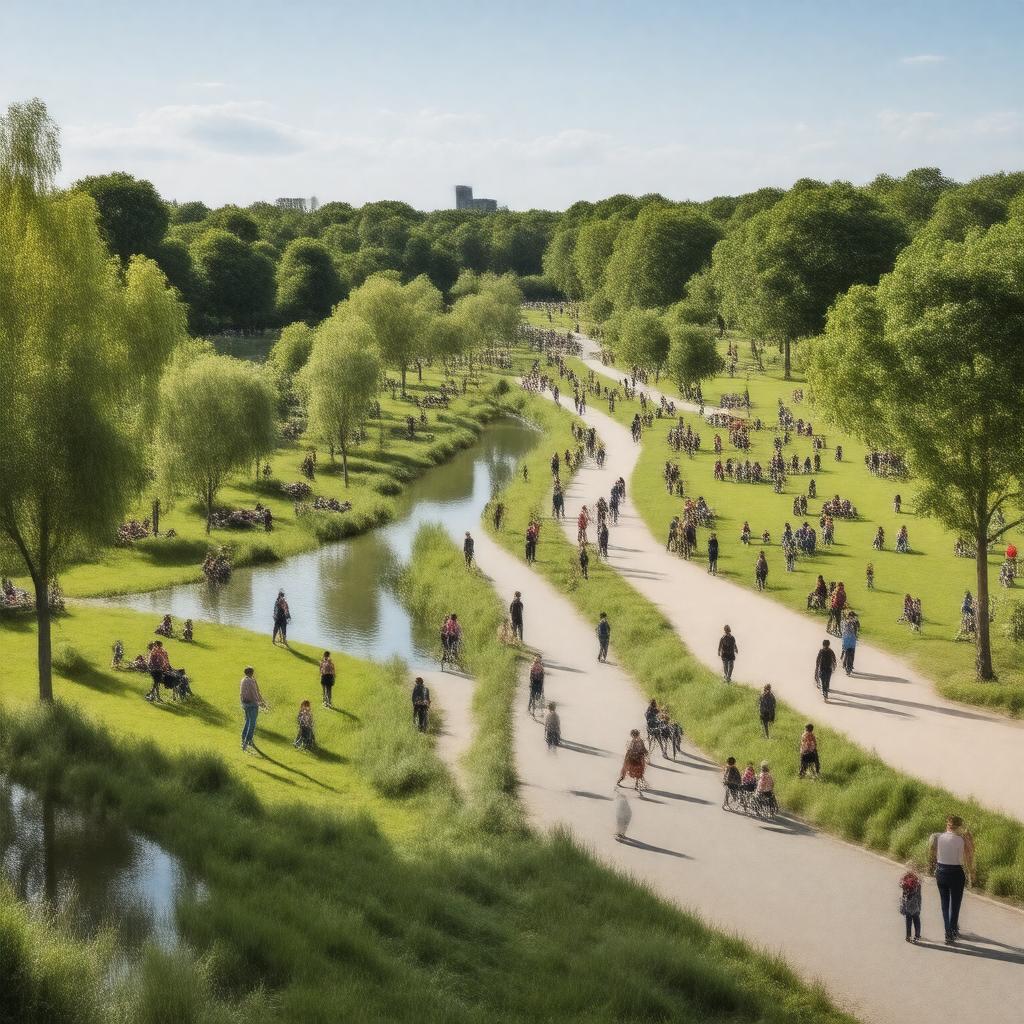 AI-created image of Burgess Park