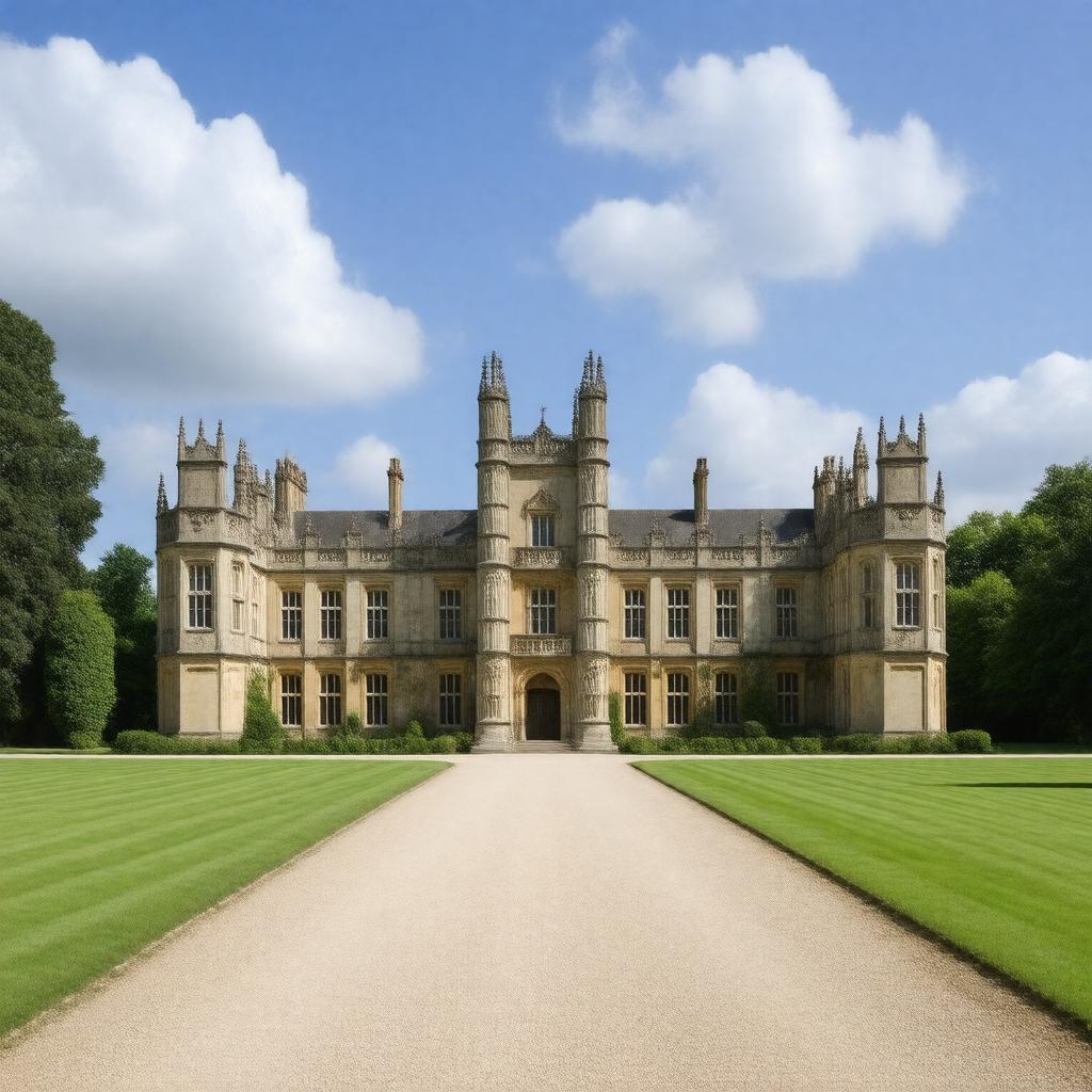 AI-created image of Burghley House