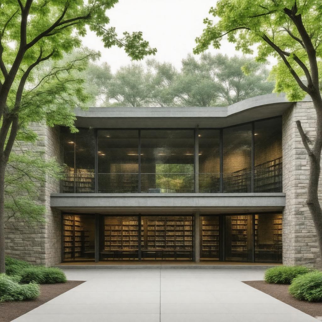 AI-created image of Burling Library