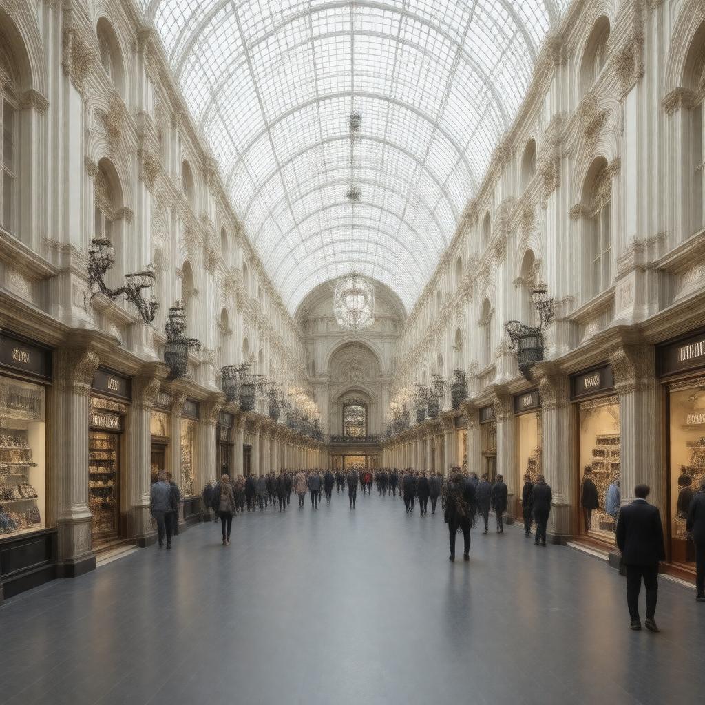 Click to view larger image AI-created image of Burlington Arcade