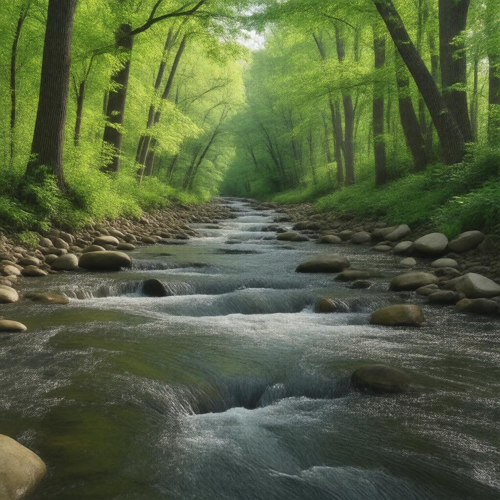 AI-created image of Burlington Brook