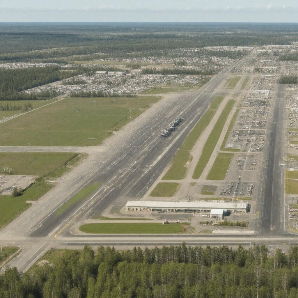 AI-created image of Burlington International Airport