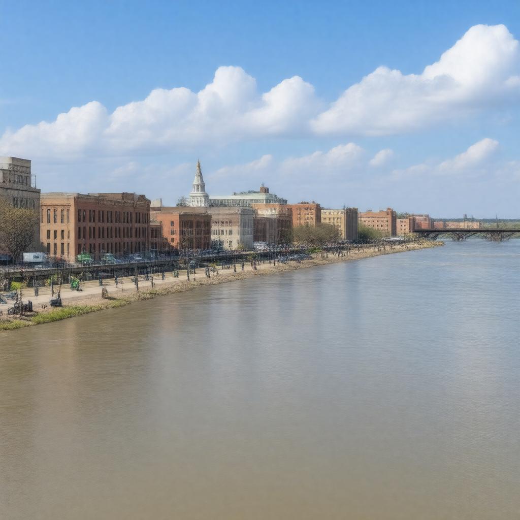 AI-created image of Burlington, Iowa, United States