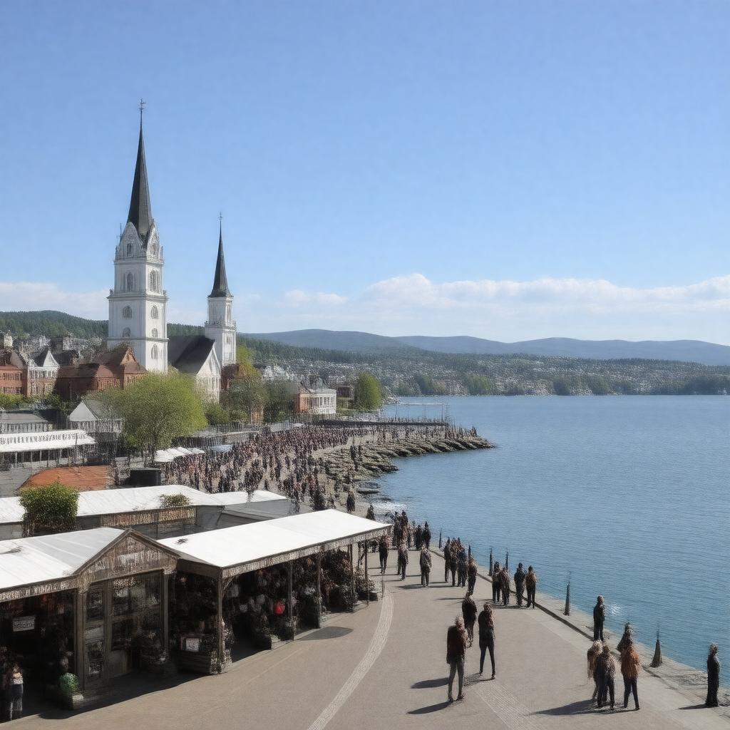 AI-created image of Burlington, Vermont