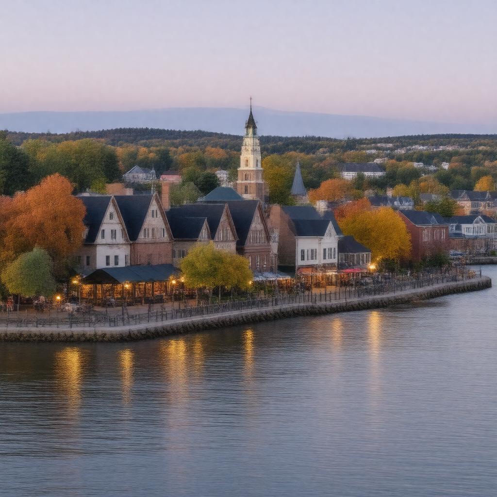 AI-created image of Burlington, Vermont, United States