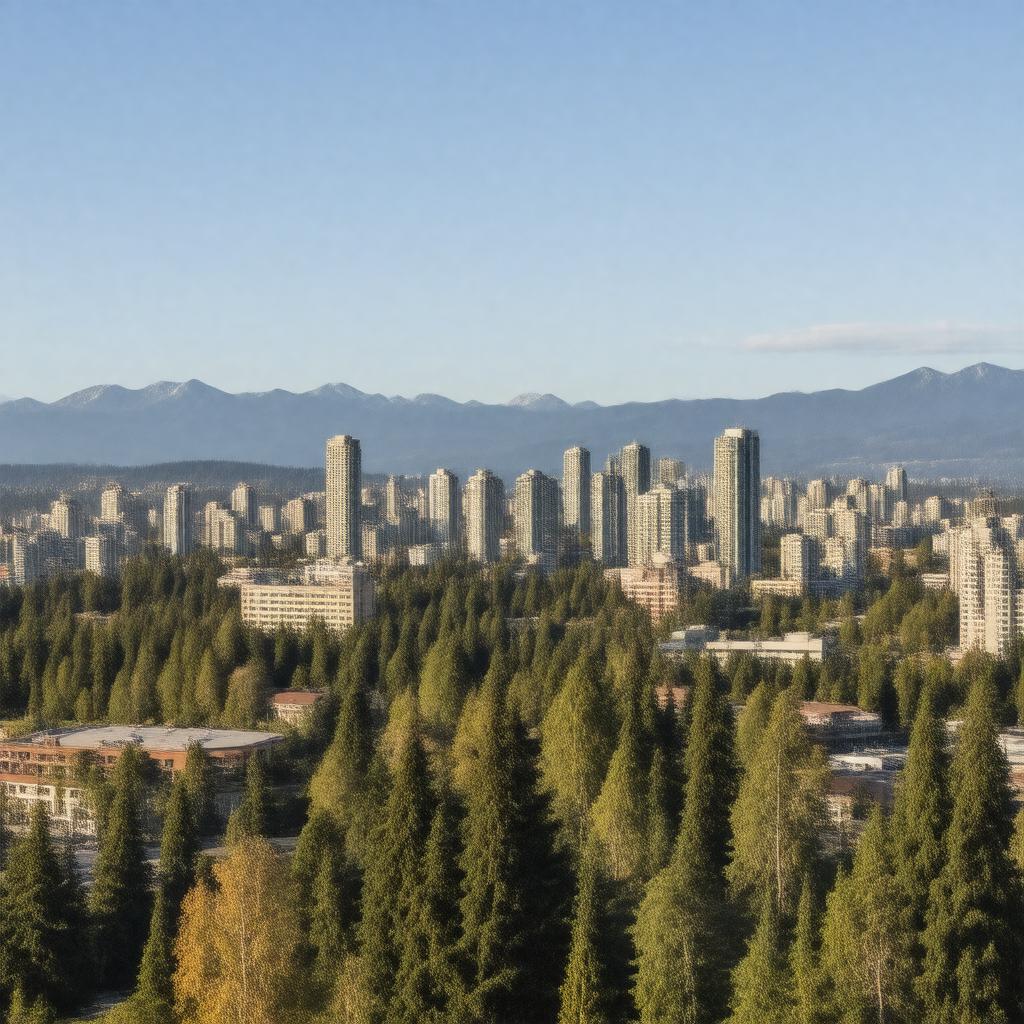 AI-created image of Burnaby, British Columbia, Canada