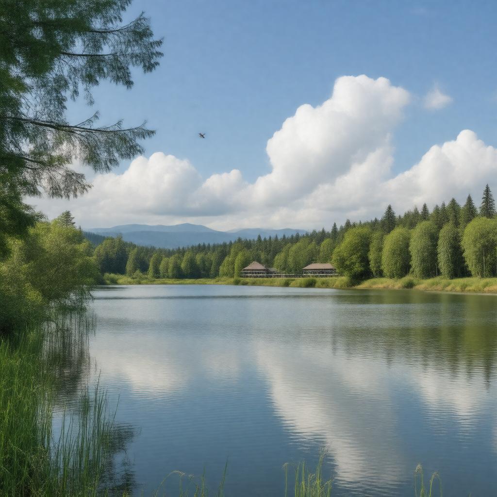 AI-created image of Burnaby Lake