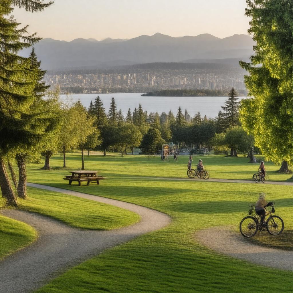 AI-created image of Burnaby Mountain Park