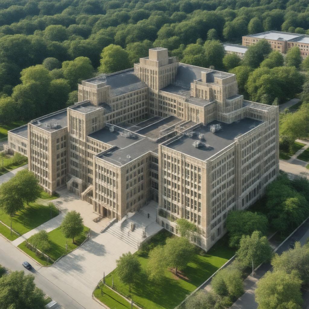 Click to view larger image AI-created image of Bursley Hall