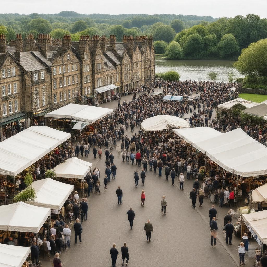 AI-created image of Bury, Lancashire, England